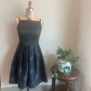 Gal Meets Glam Black Box Pleat Square Neck Dress 8